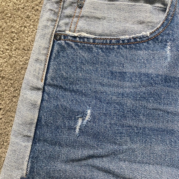 Alexander Wang x Denim Bite Two Tone Jean Shorts - Picture 3 of 8